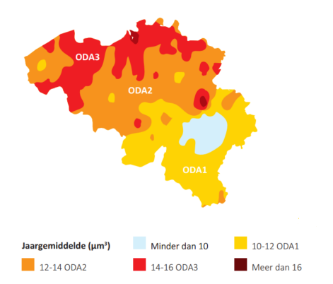 Fijnstof kaart Nederland